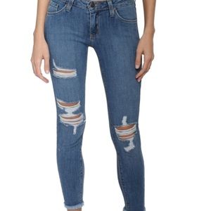 Just black denim distressed jeans